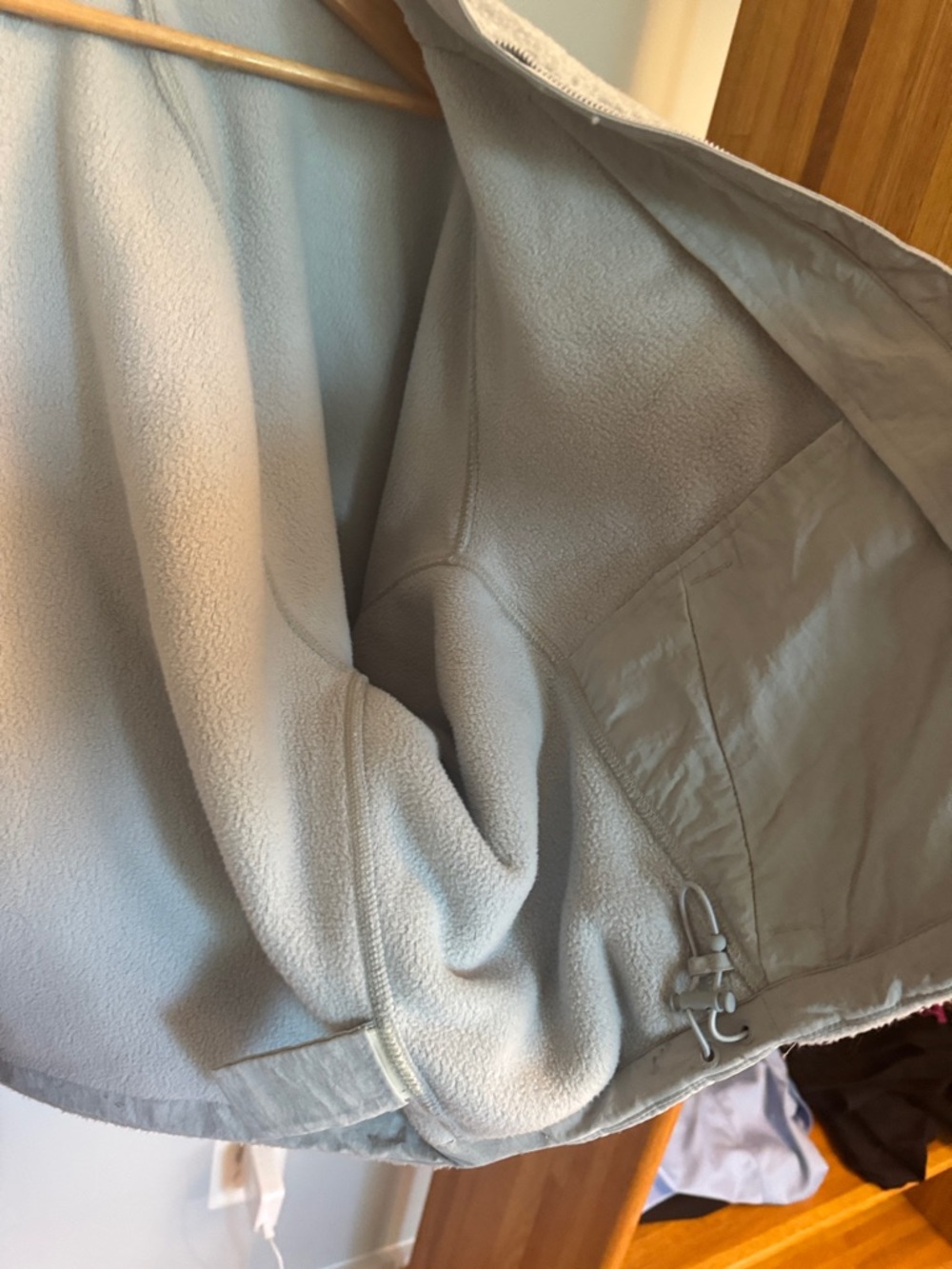 Vuori Light blue Teddy Jacket with Zip Pockets - Picture 6 of 6